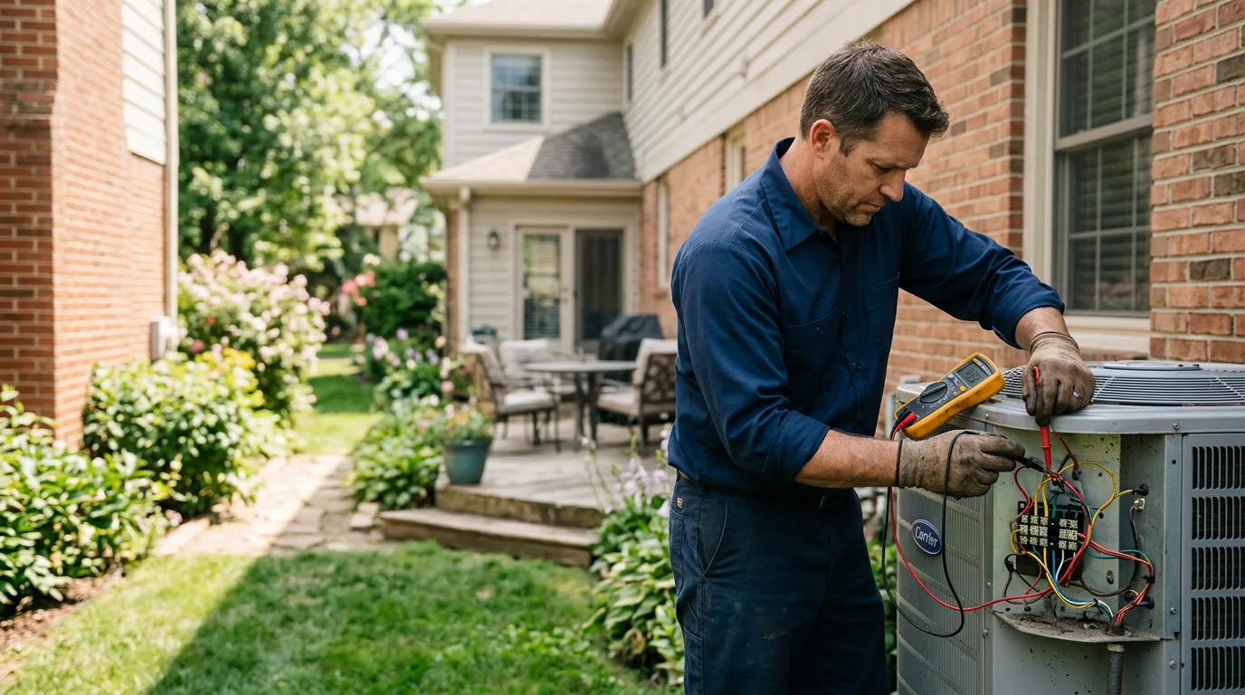 HVAC technician working near Colt, AR